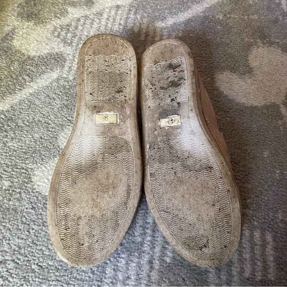 Blush Pink Snakeskin Slip On Sneakers - Picture 5 of 12